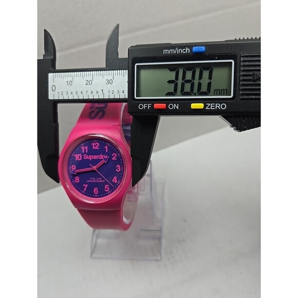 Superdry Pink Urban Silicone Quartz Watch Purple Dial New Battery 5 ATM 38mm Fun main image 4